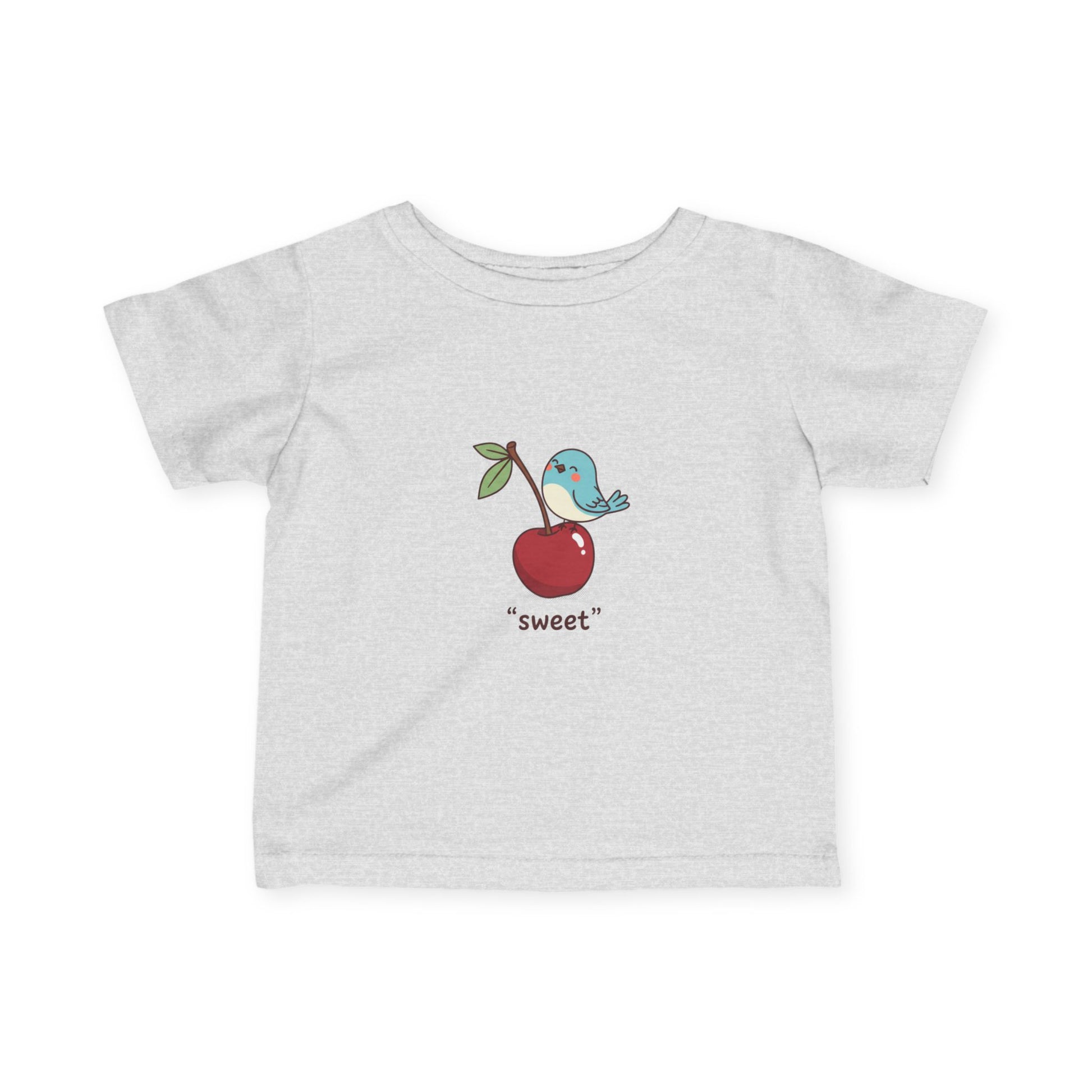 Infant Tee - 'Sweet' Blue Bird on Apple Baby Shirt