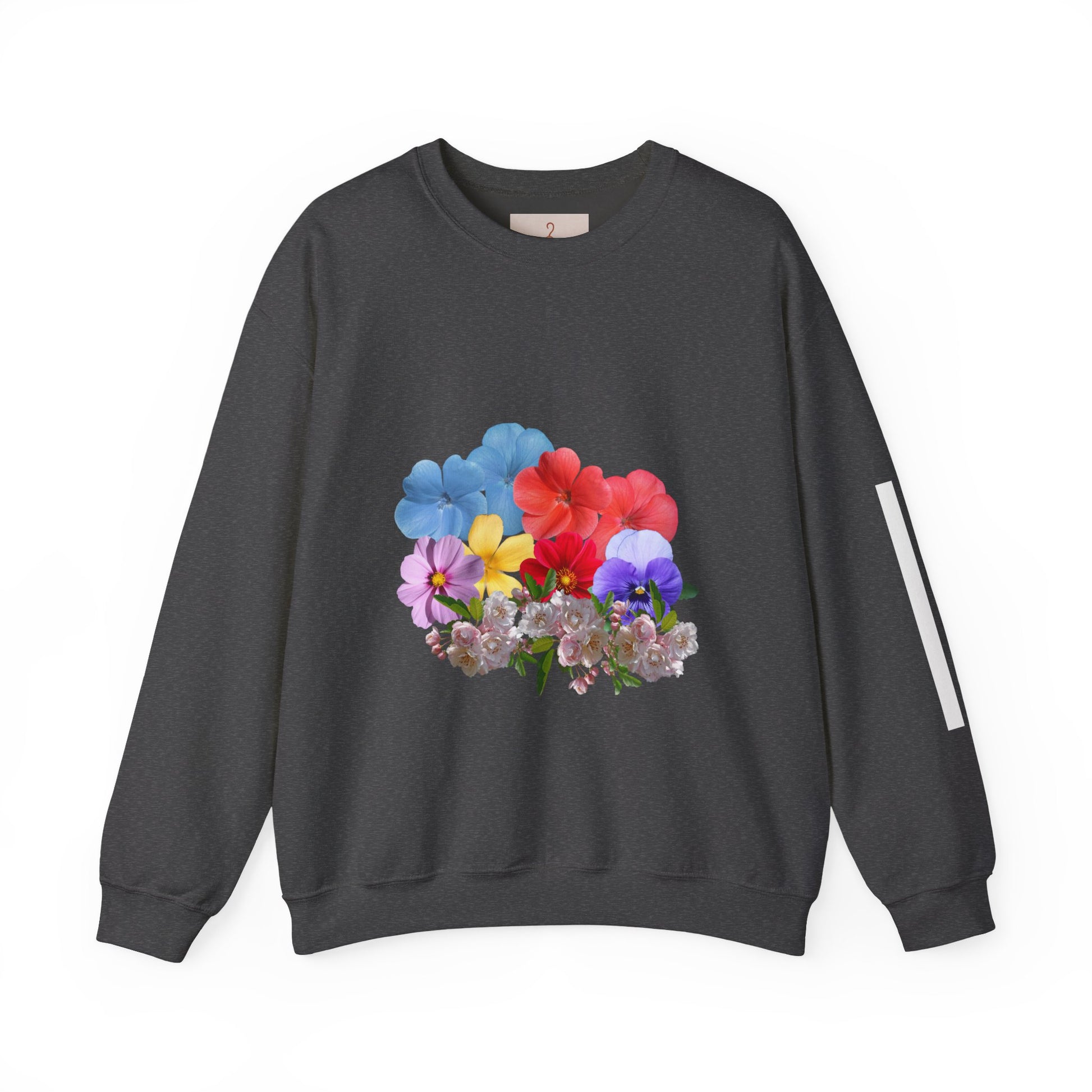 Floral Art Crewneck Sweatshirt - Cozy Unisex Pullover for Trendy Styles, Spring Fashion, Gift for Her, Casual Wear, Everyday Comfort