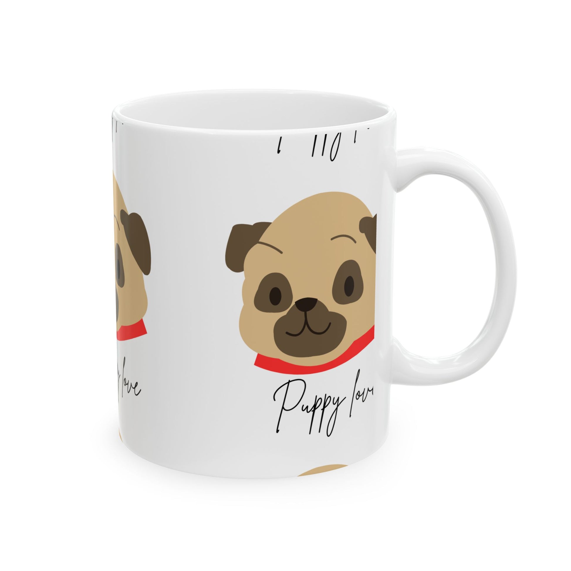 Puppy Love Ceramic Mug - Adorable Dog Coffee Cup