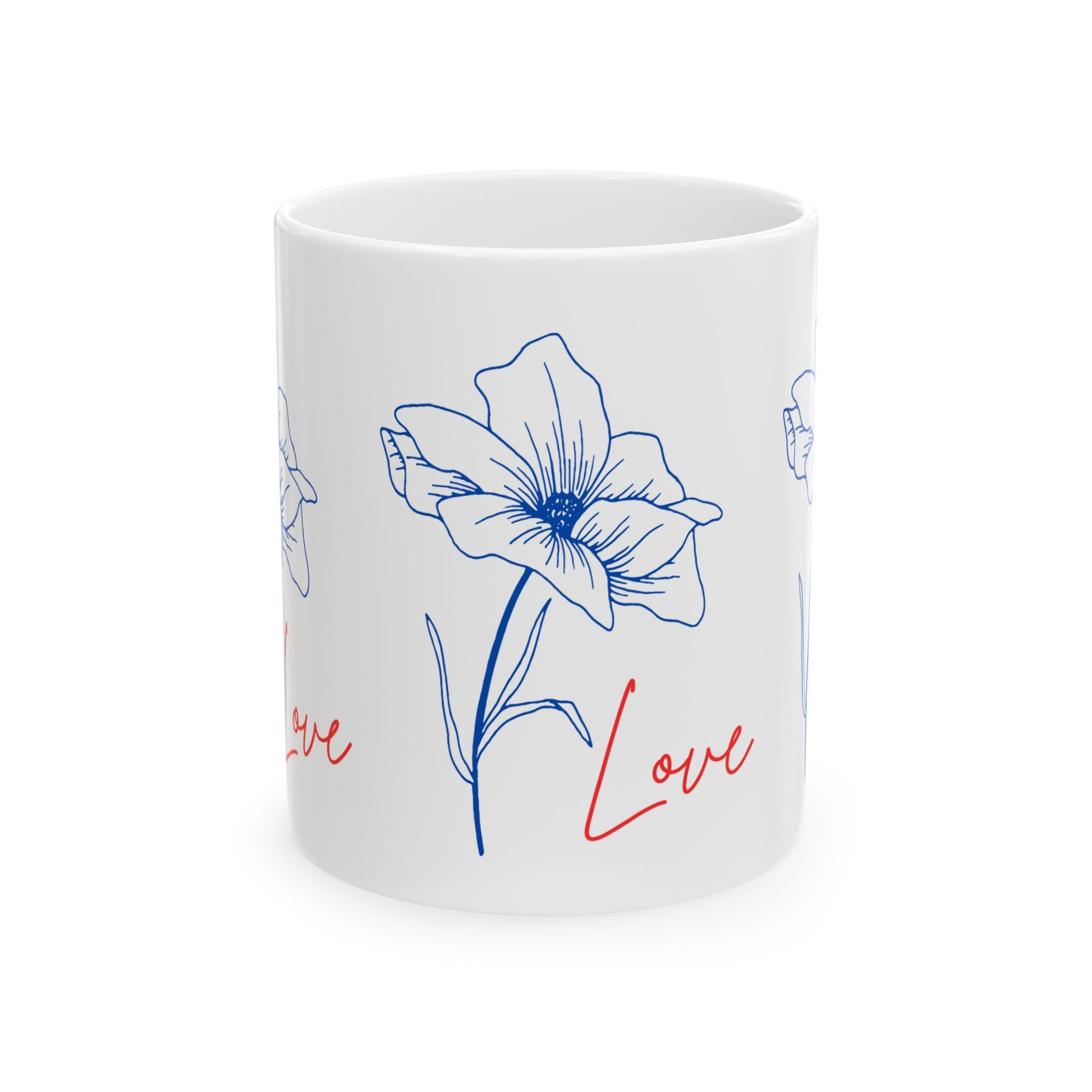 Floral Love Ceramic Mug | Perfect Gift for Coffee Lovers