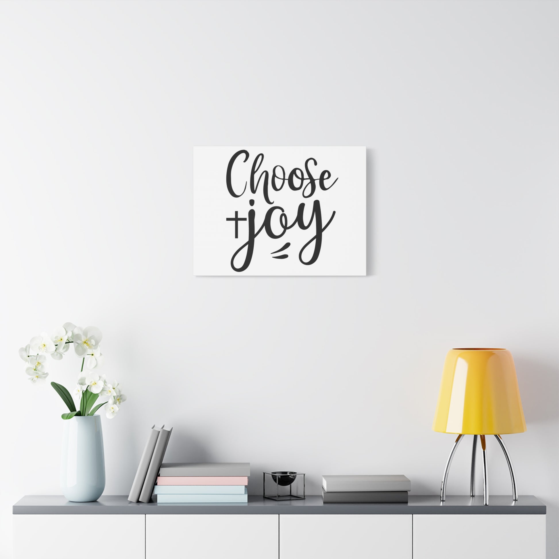Inspirational Wall Art Canvas, Choose Joy Decor, Uplifting Home Decor