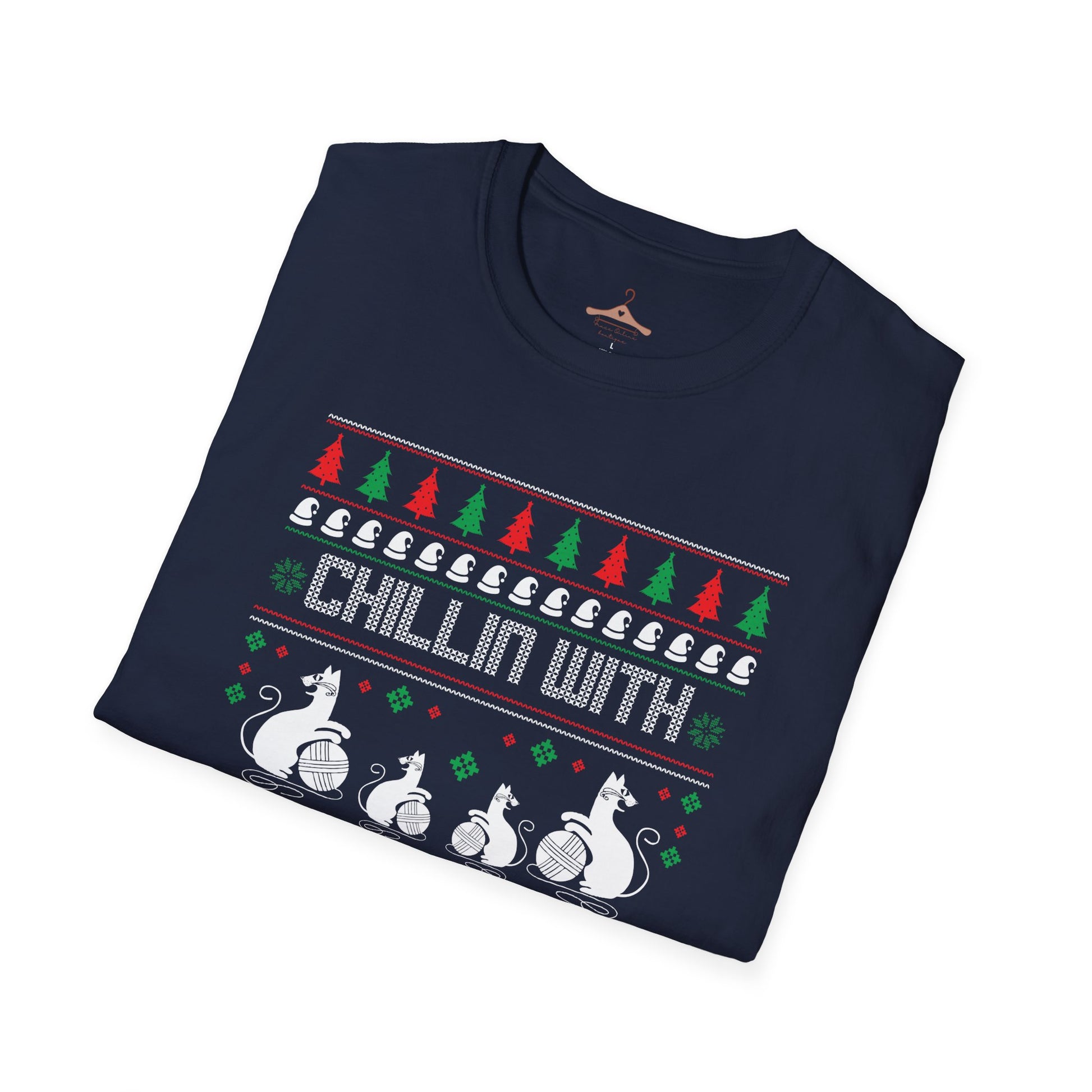 Chillin' With My Snowmies T-Shirt — Funny Christmas Ugly Sweater Ski Snowman Tee