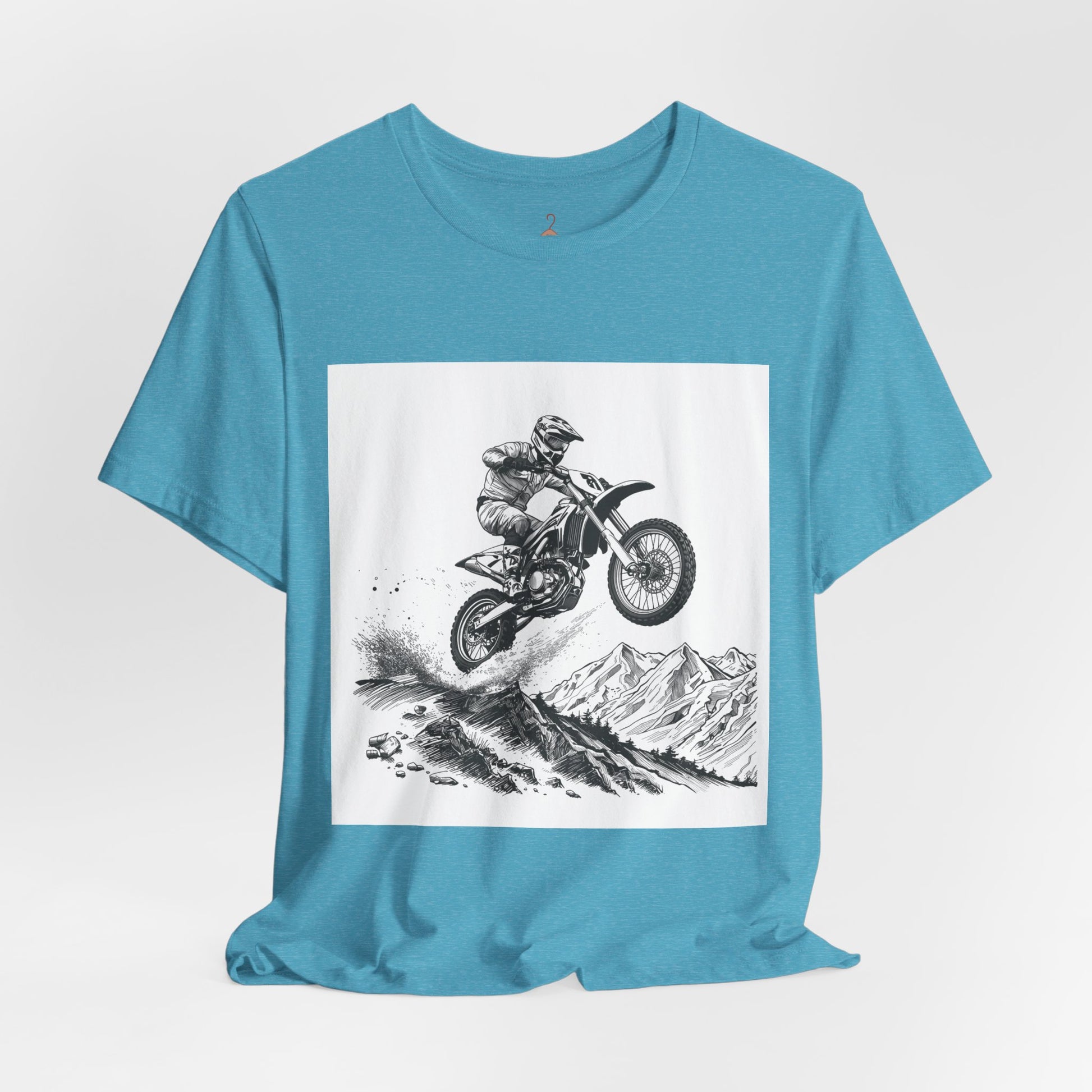 Motocross Jump Tee — Dirt Bike Rider Mountain Graphic T-Shirt