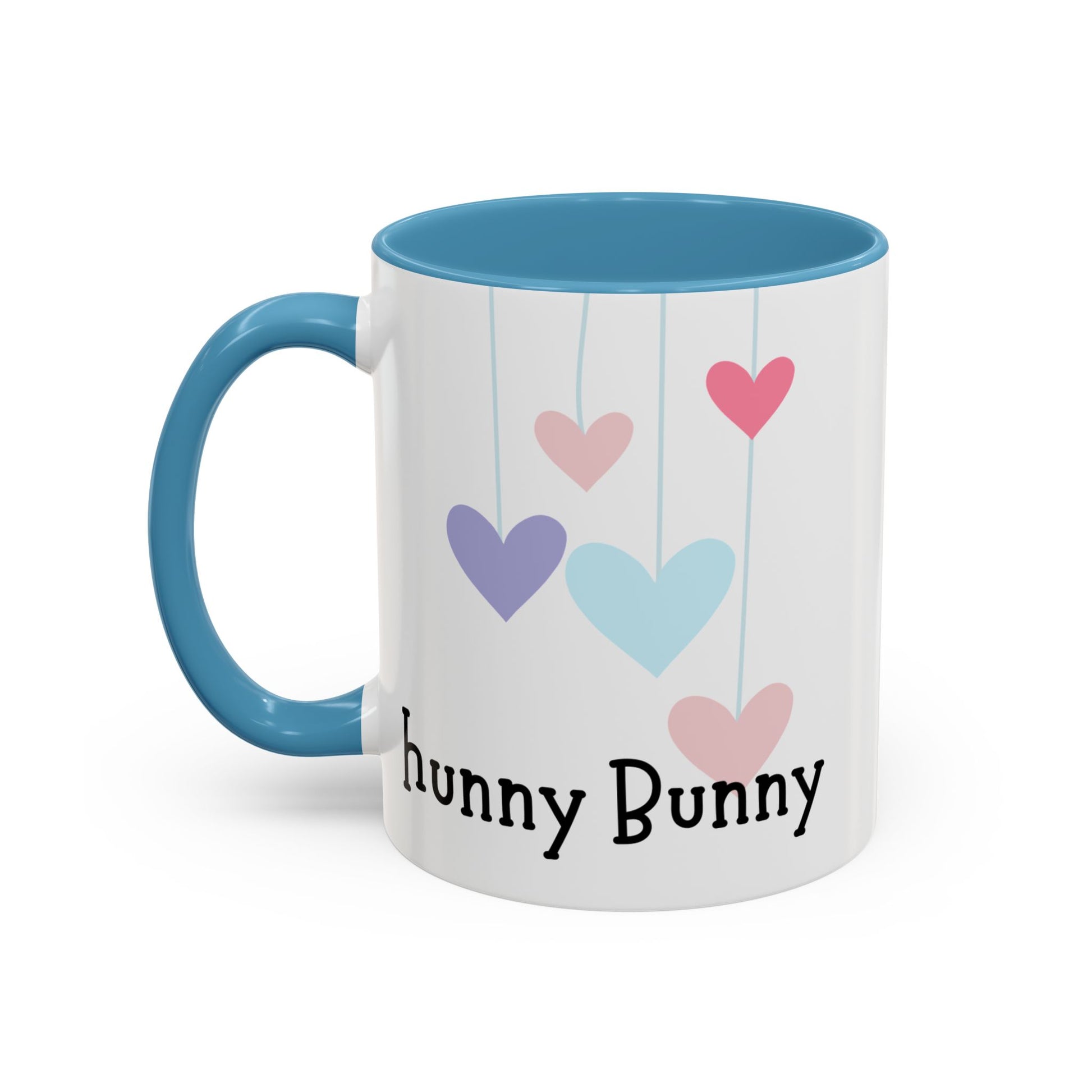 Cute Heart Hanging Accent Coffee Mug for Bunny Lovers