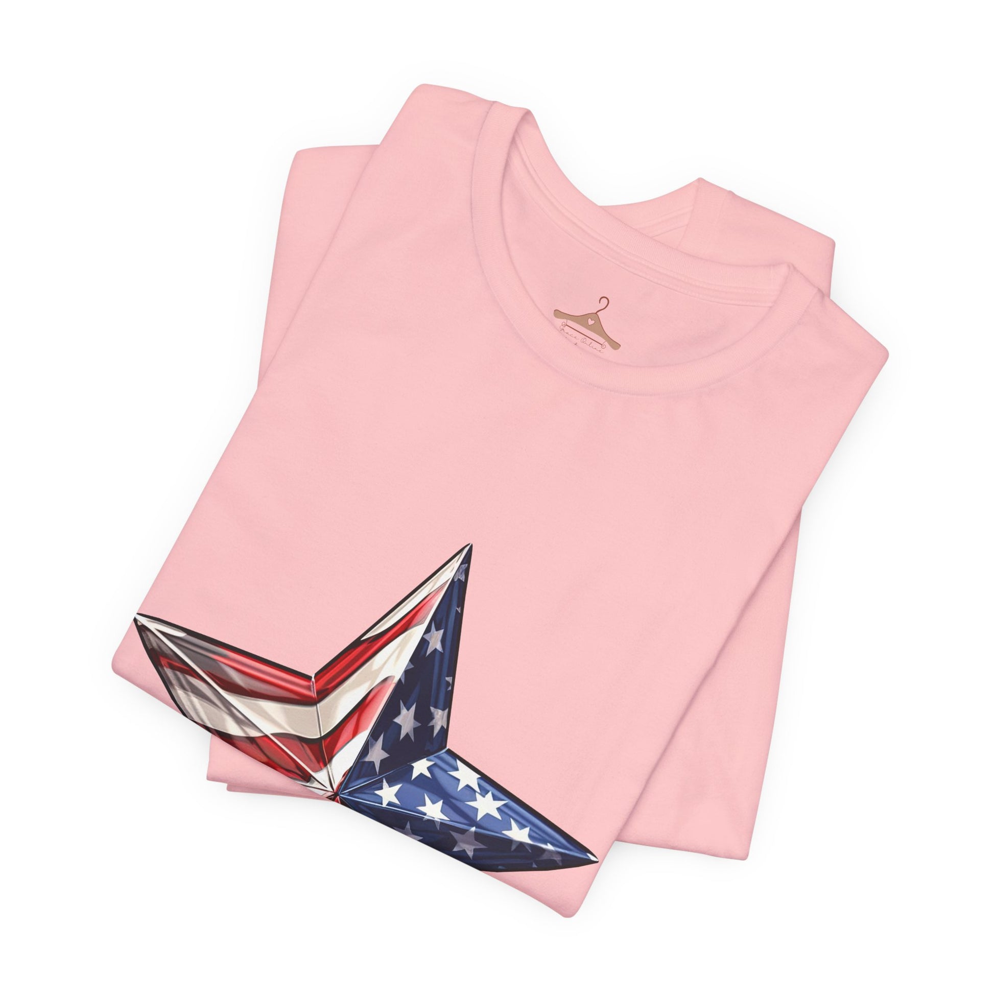American Flag Star T-Shirt — Patriotic USA Graphic Tee
