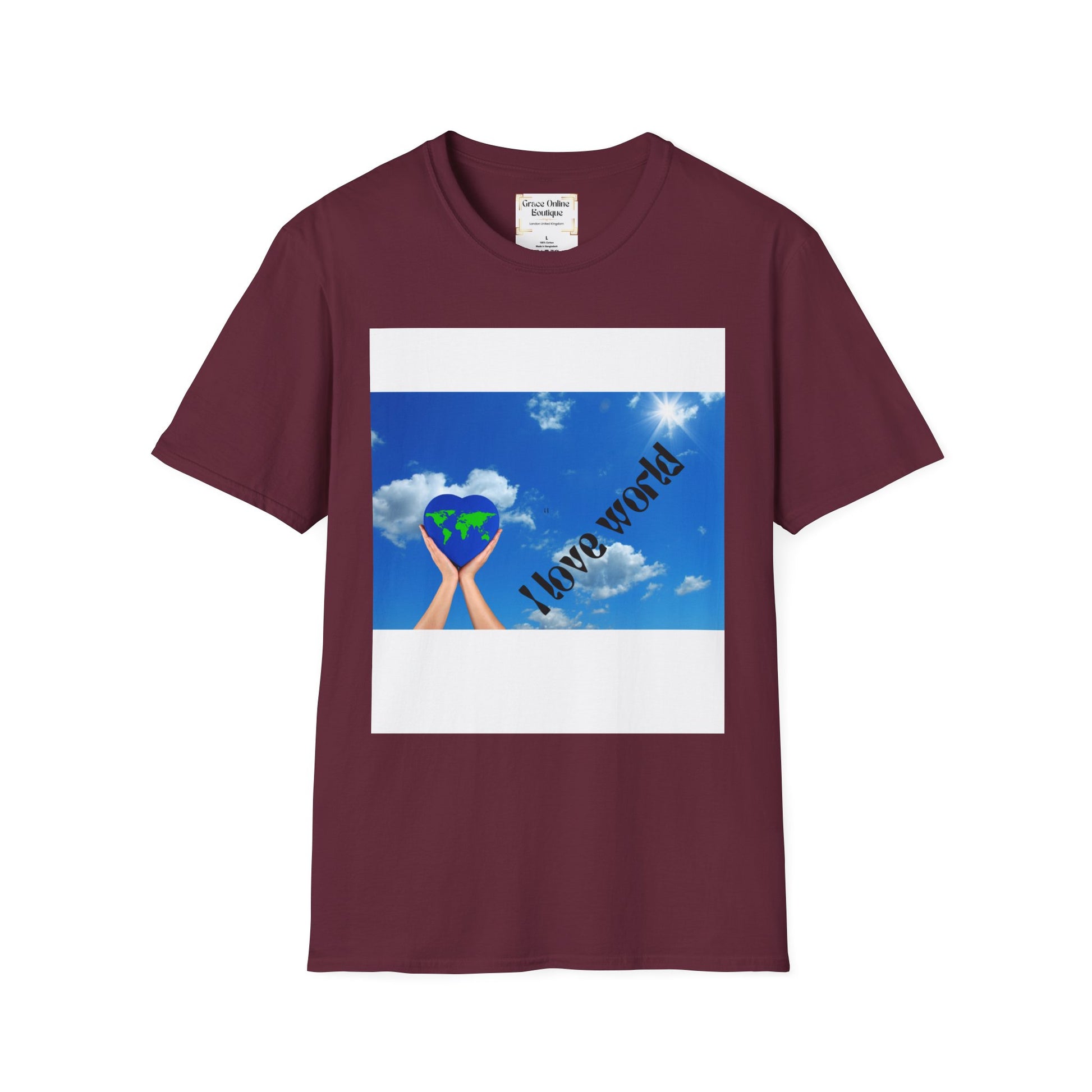 Earth Love T-Shirt, Unisex Tee, Softstyle Shirt