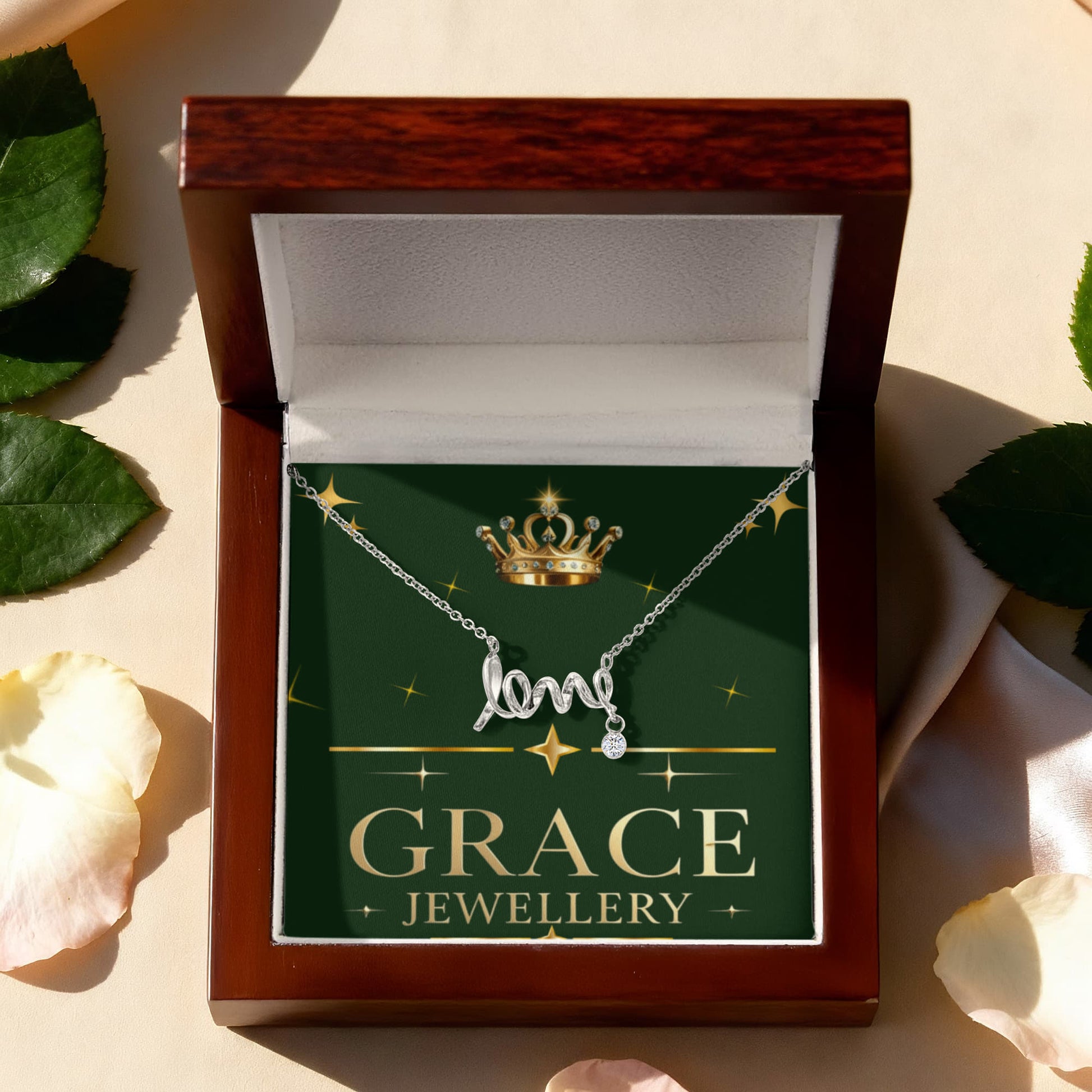 Scripted love necklace for your love