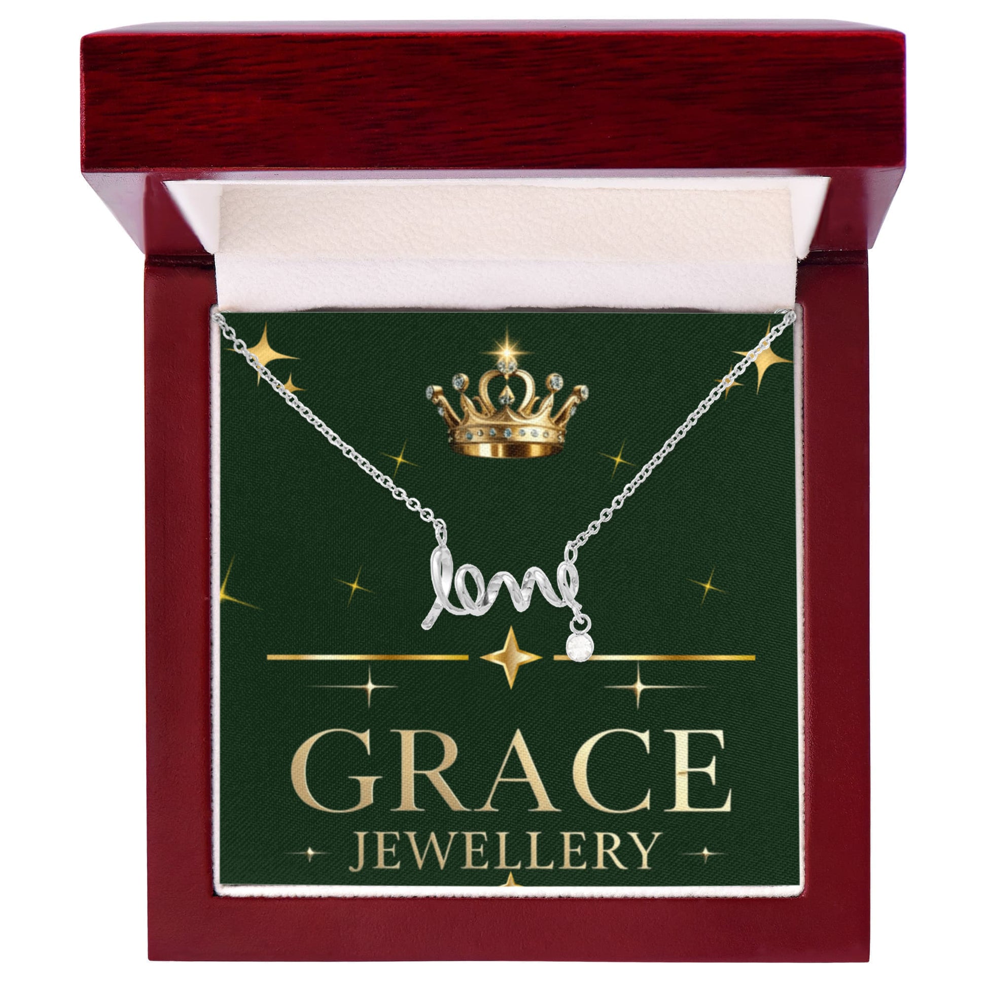 Scripted love necklace for your love