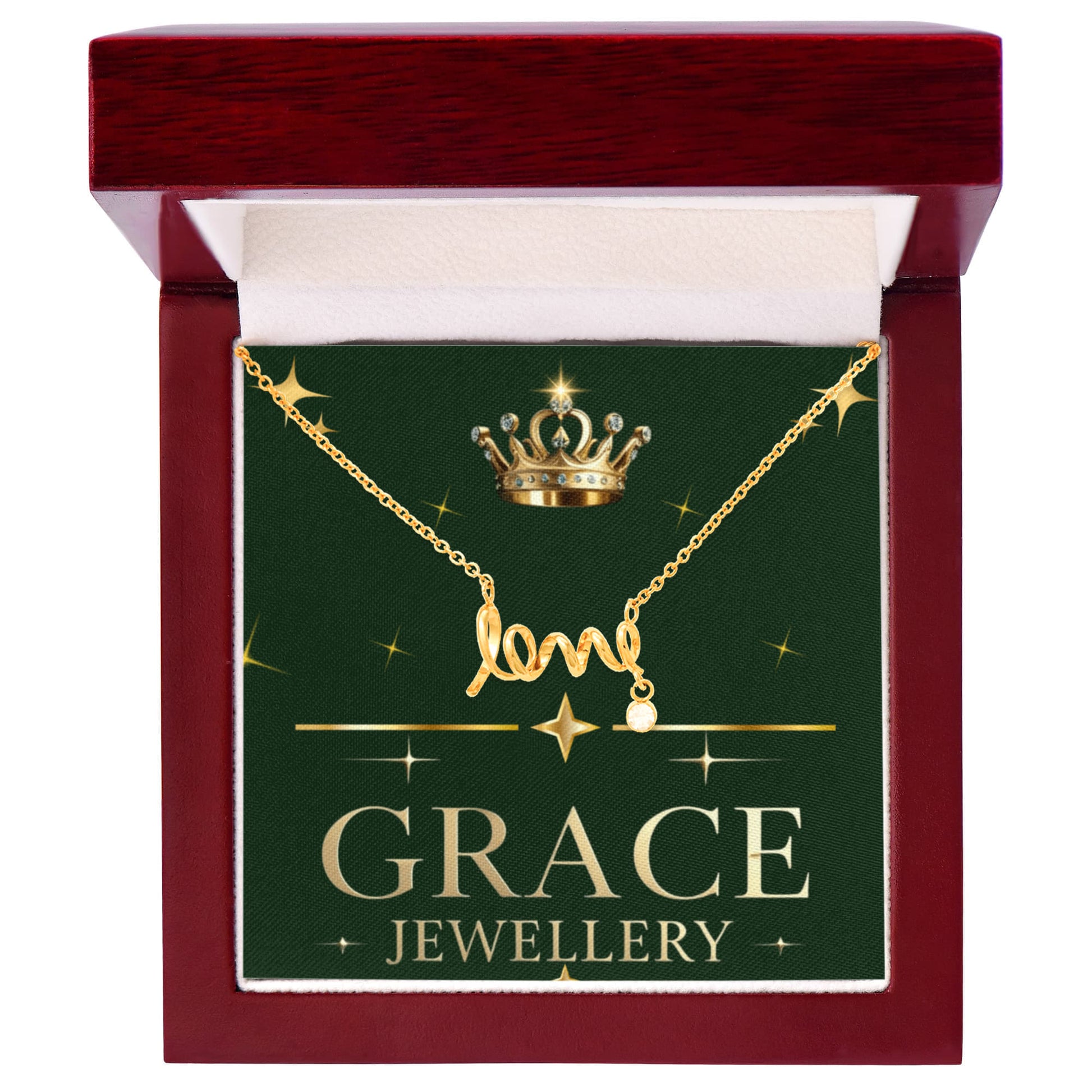 Scripted love necklace for your love