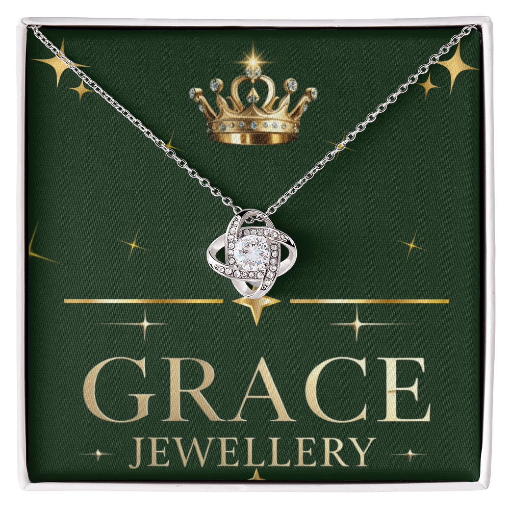 Gracefully Bound in Love – The Love Knot Necklace”