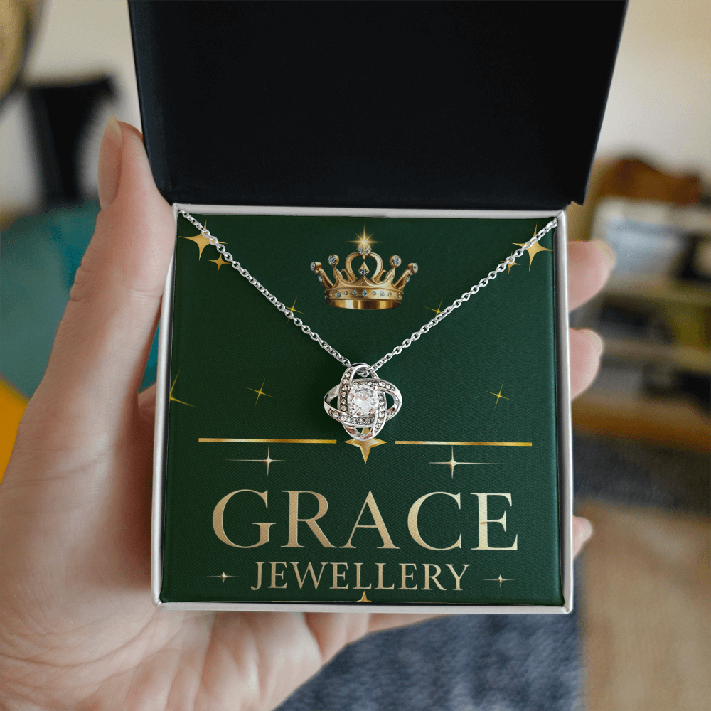 Gracefully Bound in Love – The Love Knot Necklace”