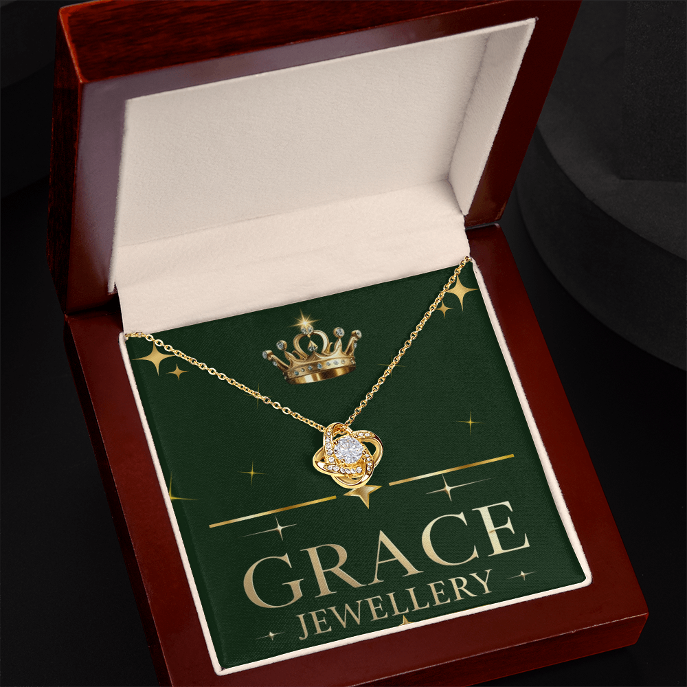 Gracefully Bound in Love – The Love Knot Necklace”