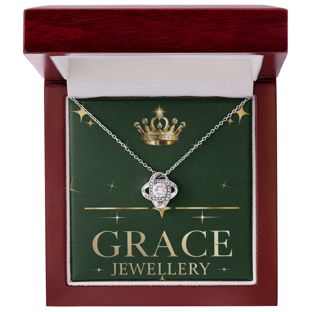 Gracefully Bound in Love – The Love Knot Necklace”