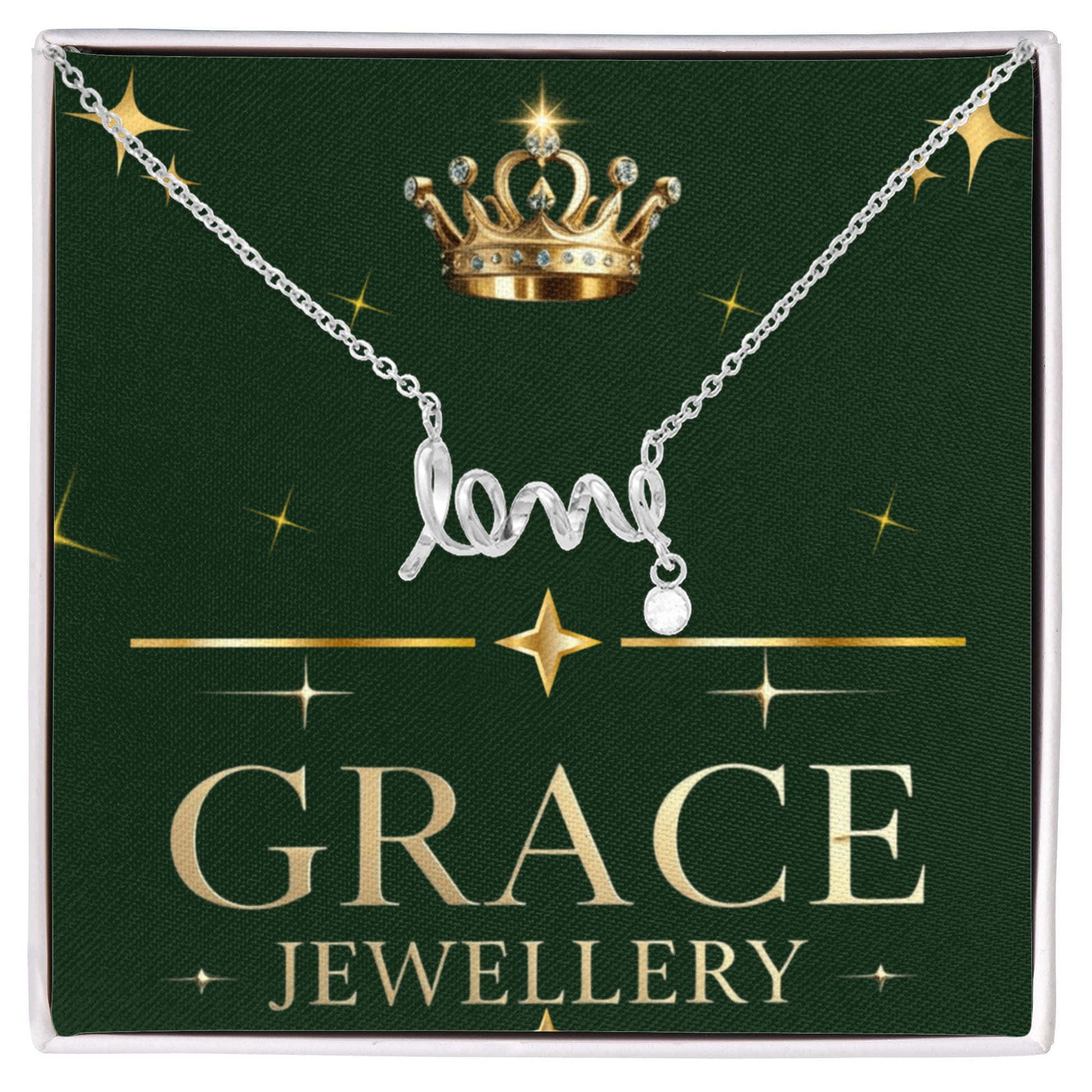 Scripted love necklace for your love