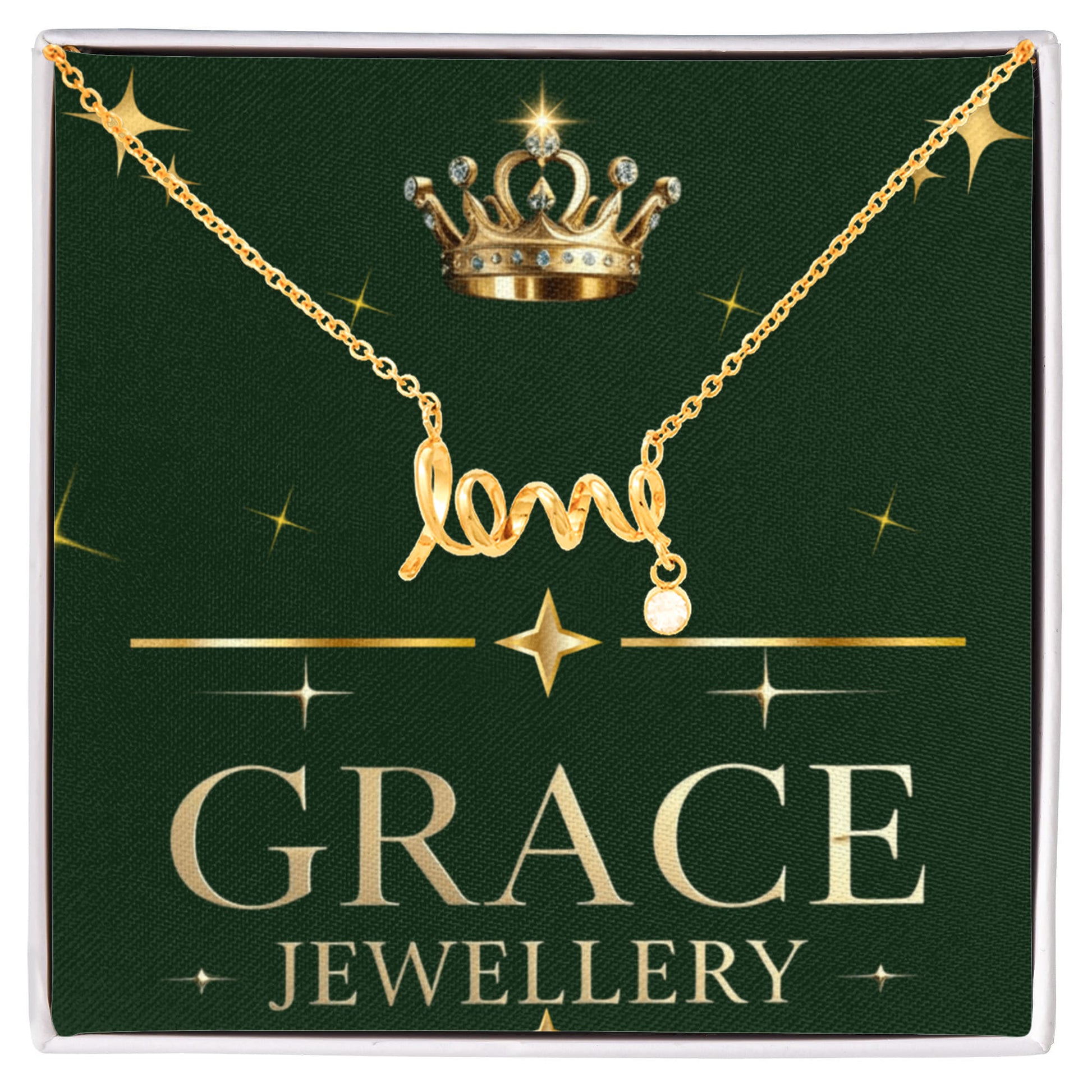 Scripted love necklace for your love